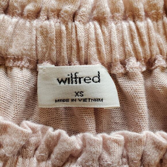 Aritzia Wilfred Sartre Linen Off The Shoulder Top Size XS Pink Coastal Beachy - Picture 7 of 8